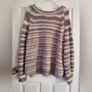 Halogen Striped Knit Sweater, Size 2X